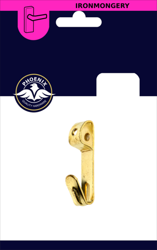 Picture of No.2 Picture Hook Brass Single 