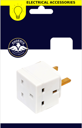 Picture of Adaptor 2 Way 13 Amp