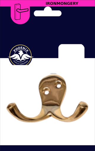 Picture of Twin Brassed Robe Hook 