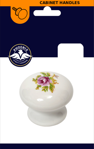 Picture of Ceramic Knob 35mm | Floral White 