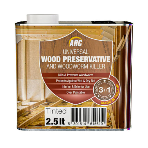 Picture of ARC Wood Preservative & Woodworm Killer 2.5L | Tinted 