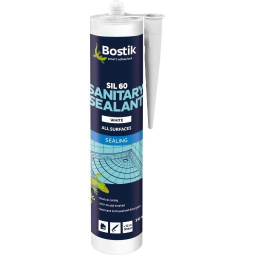 Picture of Bostik Sil 60 Silicone 310ml | White
