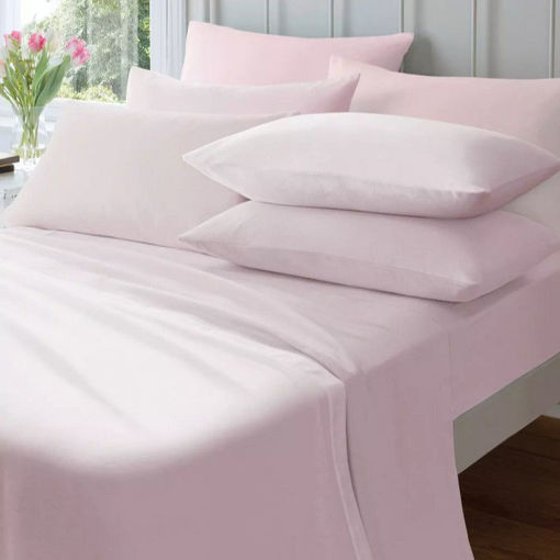Picture of Cl Cotton Percale Extra Deep Fitted Sheet Blush