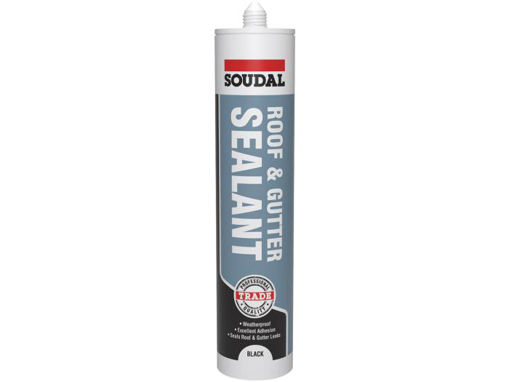 Picture of Soudal Roof & Gutter Sealant 290ml | Black