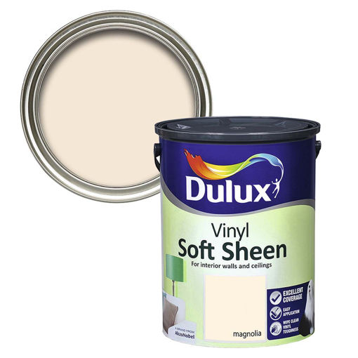 Picture of Dulux Vinyl Soft Sheen Magnolia 5L