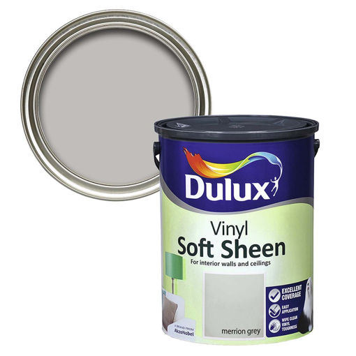 Picture of Dulux Vinyl Soft Sheen Merrion Grey 5L