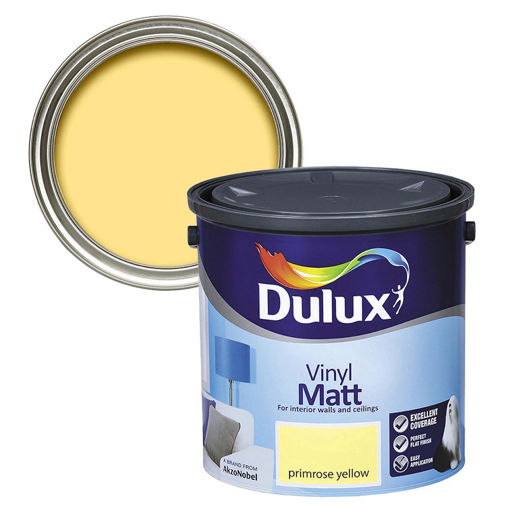 Picture of Dulux Vinyl Matt Primrose Yellow 2.5L