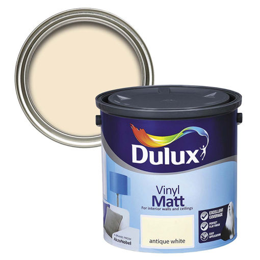 Picture of Dulux Vinyl Matt Antique White 2.5L