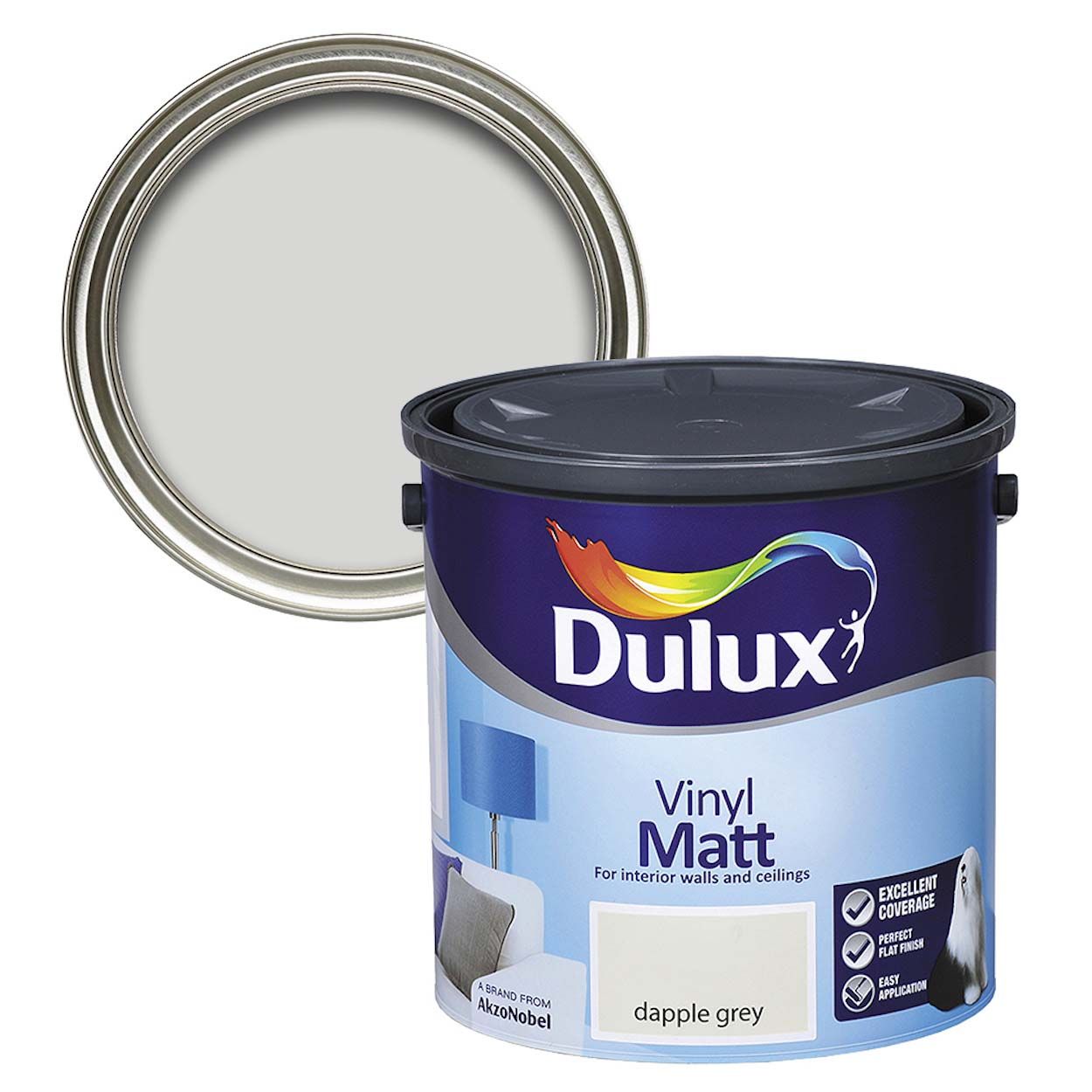 Joyces Hardware & Home. Dulux Vinyl Matt Dapple Grey 2.5L