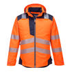 Picture of Portwest PW3 Hi-Vis Winter Jacket T400 | Orange & Navy