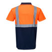 Picture of Portwest Hi-Vis Contrast Polo Shirt S479 | Orange & Navy