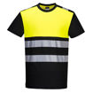 Picture of Portwest PW3 Hi-Vis T-shirt Class 1 | Black & Yellow
