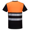 Picture of Portwest PW3 Hi-Vis T-shirt Class 1 | Black & Orange
