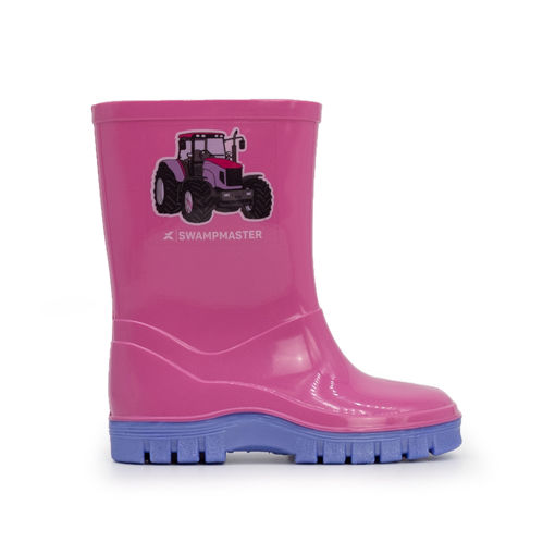 Picture of Swampmaster Junior Tractor Wellingtons | Pink