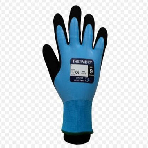 Picture of Tuffgrip Thermdry Gloves | Black/Ice Blue