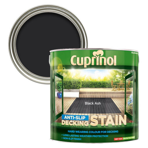 Picture of Cuprinol Anti-Slip Deck Stain Black Ash 2.5L
