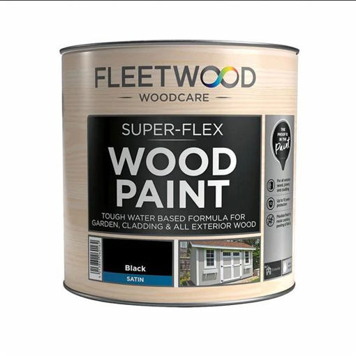 Picture of Fleetwood Superflex Satin Wood Black 1L