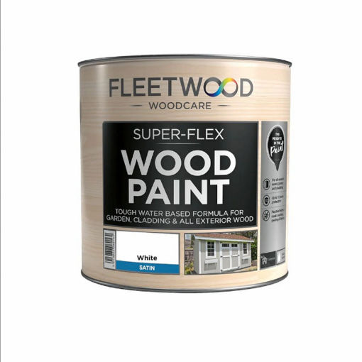 Picture of Fleetwood Superflex Satin Wood White 1L