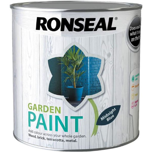 Picture of Ronseal Garden Paint Midnight Blue 2.5L