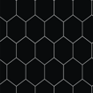 Picture of Fibo Wall Panel Black Silk Hexagonal M71 600mm
