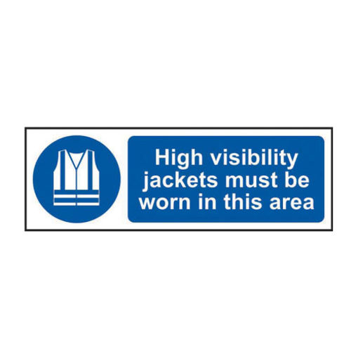 Picture of Sign "High Visibility Jackets Must Be Worn" 600x200mm