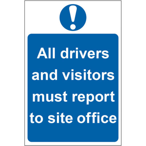 Picture of Sign "All Drivers & Visitors" 200x300mm