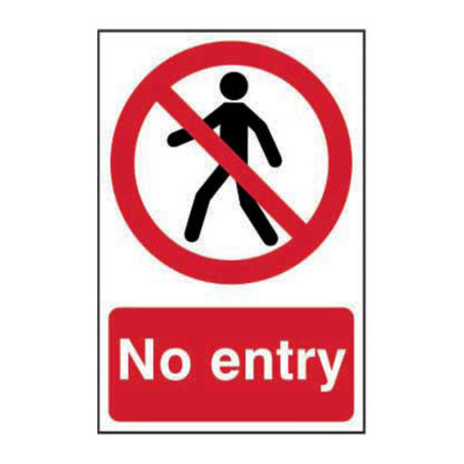 Picture of Sign "No Entry" 200x300mm