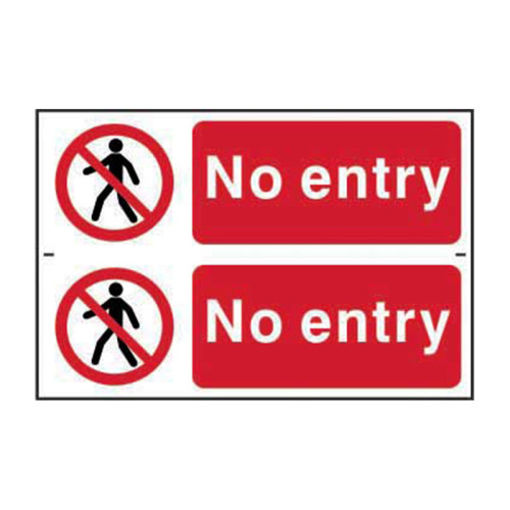 Picture of Sign "No Entry" 300x100mm