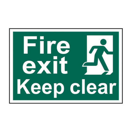Picture of Sign "Fire Exit Keep Clear" 300x200mm