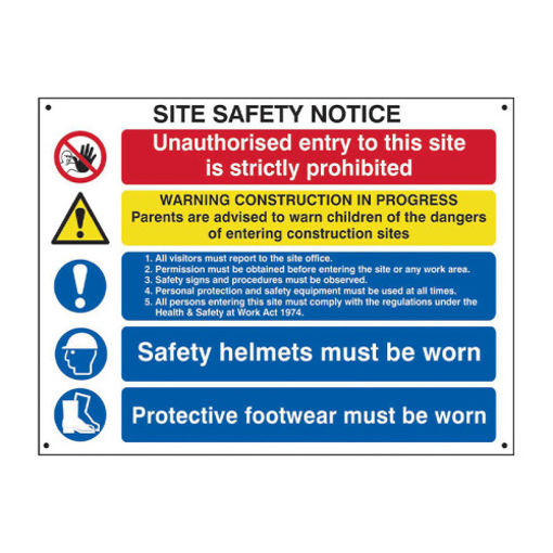 Picture of Composite Site Safety Sign