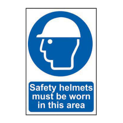 Picture of Sign "Safety Helmets Must Be Worn" 400x600mm