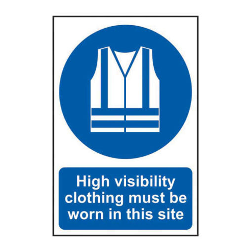 Picture of Sign "High Visibility Clothing Must Be Worn" 400x600mm