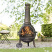 Picture of Sierra Extra Large Cast Iron Chiminea With Grill