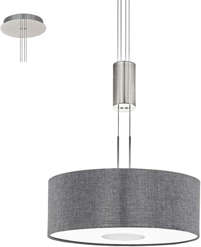 Picture of Eglo Romao Pendant Lamp | Nickel/Chrome | 95347