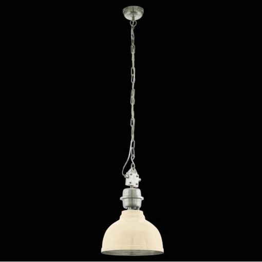 Picture of Eglo Grantham Pendant Light | Cream/chrome | 49172