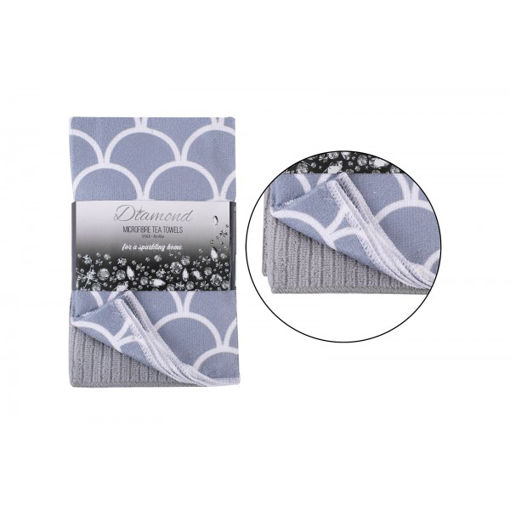 Picture of Diamond Microfibre Tea Towel 3 Pack