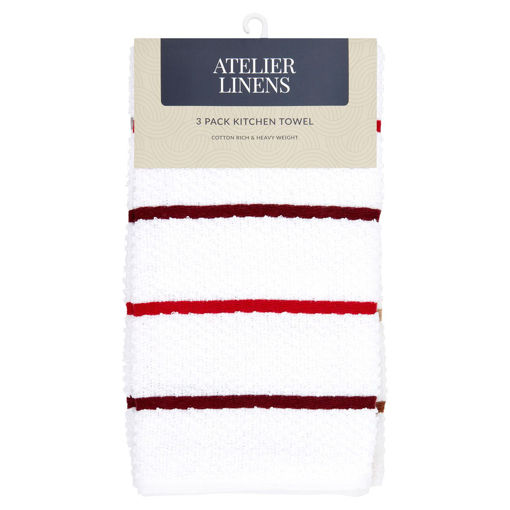 Picture of Atelier Linen Striped Tea Towels 3 Pack