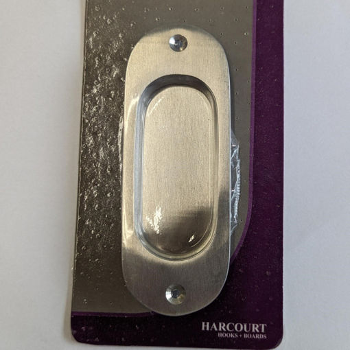 Picture of Harcourt Round Edge Flush Pull | Satin Nickel