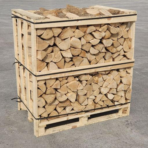Picture of Kiln Dried Firewood Ash & Oak Crate 425kg (3 Rows)
