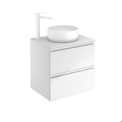 Picture of Vida Unit 2 Drawer 600mm | Gloss White