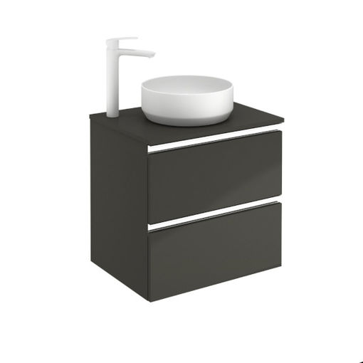 Picture of Vida Unit 2 Drawer 600mm | Gloss Anthracite