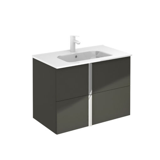 Picture of Onix + Unit 2 Drawer 800mm | Gloss Anthracite