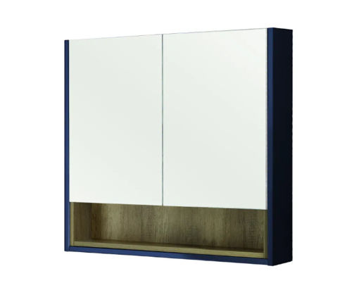 Picture of RT Lucca 800 Mirror Cabinet | Sapphire Blue