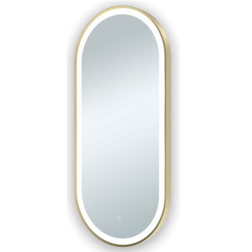 Picture of SME Florence Illuminated Mirror 45x100cm | Brass