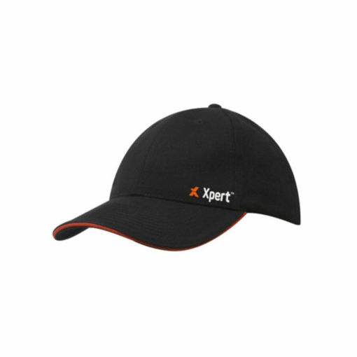Picture of Xpert Core Baseball Cap | Black & Orange | One Size
