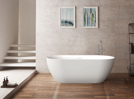 Picture of AQ Sorrento Bath Double Ended | 1676x812mm | White