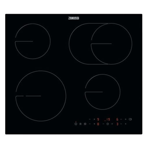 Picture of Zanussi 60cm 4 Ring Electric Ceramic Hob | Black | ZHRN643K touch