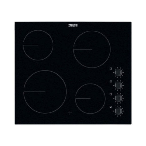 Picture of Zanussi 4 Ring Ceramic Rotary Control Hob | Black | ZHRN640K