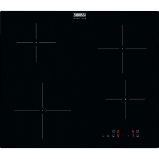 Picture of Zanussi 60cm 4 Ring Induction Hob | Black | ZIBN641K