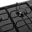 Picture of NordMende Gas Hob with Enamel Pan Supports | Black | HGE603BL